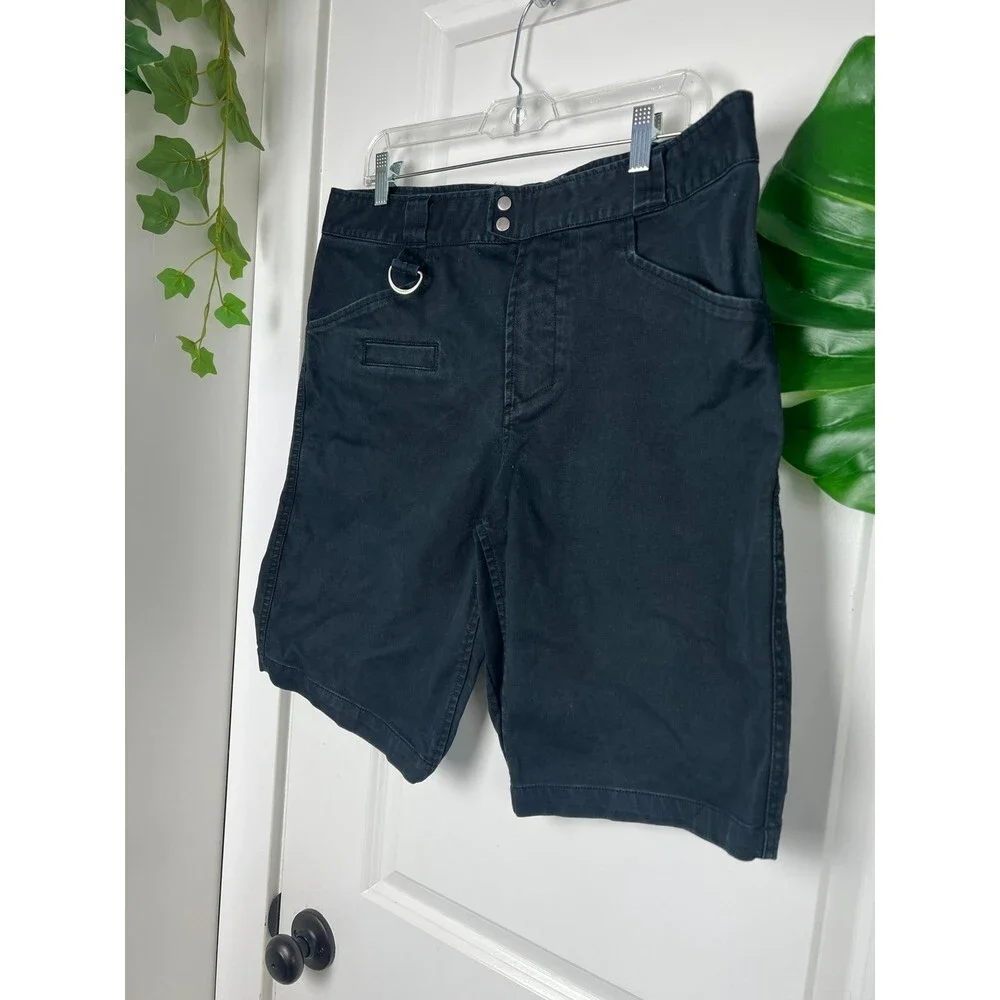 nike wash black skateboarding chino shorts mens size 34 L